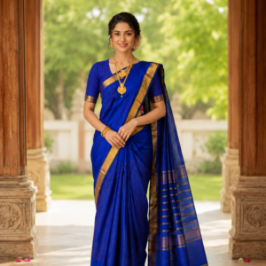Mangalagiri Pattu Middle Checks Saree