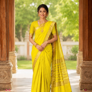 Mangalagiri Pattu Middle Checks Saree