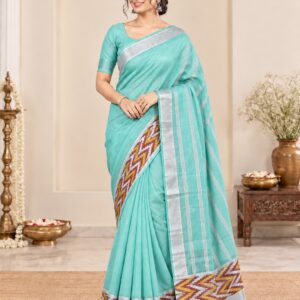 Mangalagiri Pattu Pochampalli Border Saree