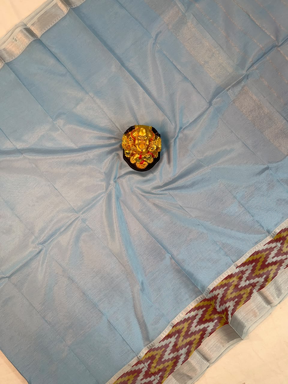 Mangalagiri Pattu Pochampalli Plain Saree