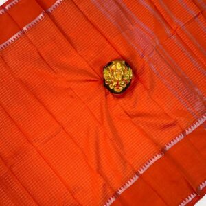 Mangalagiri Pattu Double Temple Checks Saree