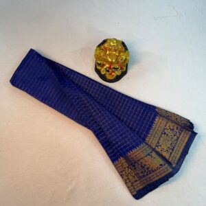Mangalagiri Pattu Small Kanchi Border Sarees