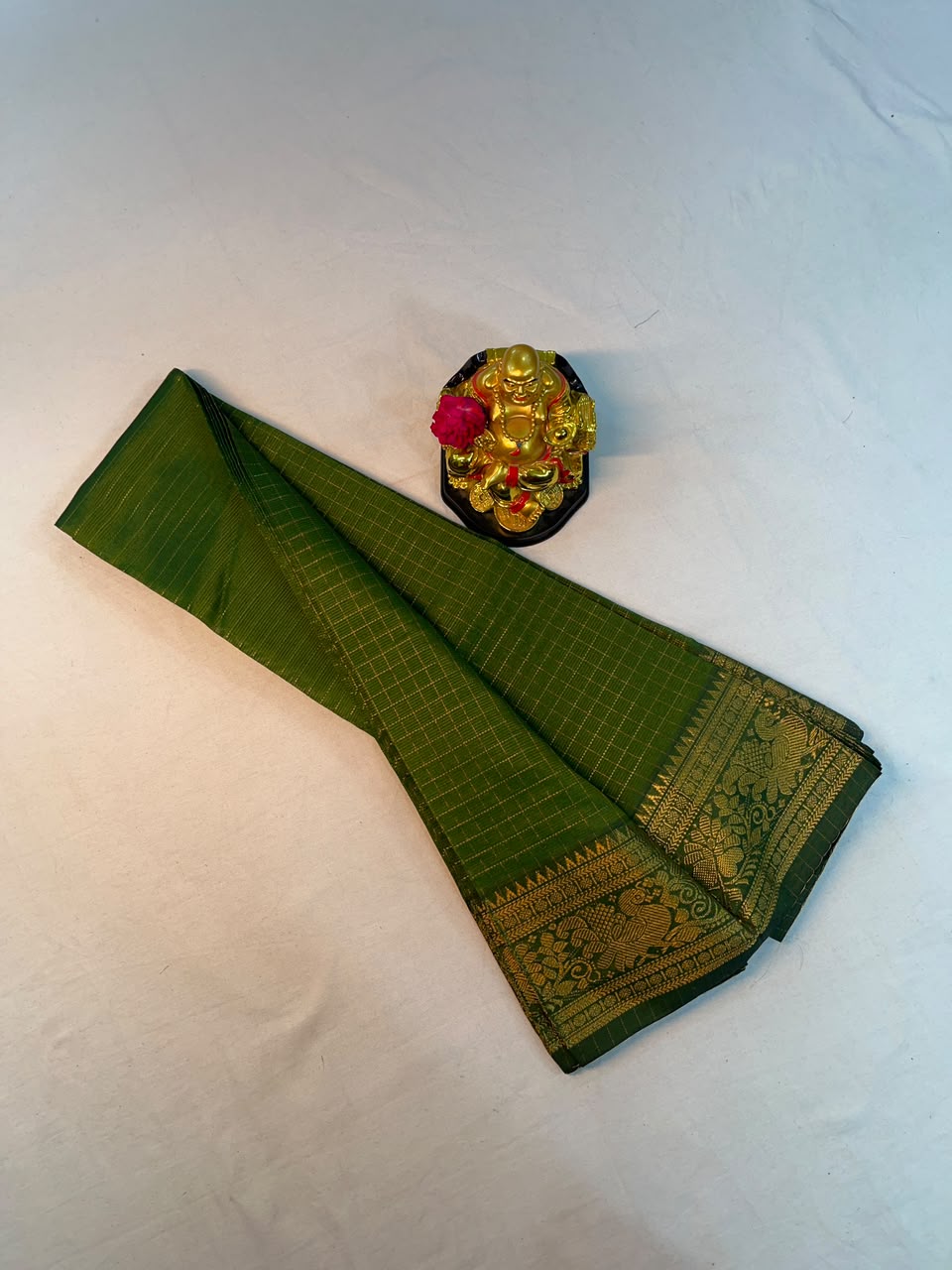 Mangalagiri Pattu Small Kanchi Border Border Sarees