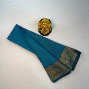 Mangalagiri Pattu Small Kanchi Border Sarees