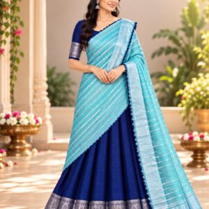 Mangalagiri Pattu Half Sarees