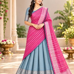 Mangalagiri Pattu Half Sarees