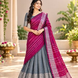 Mangalagiri Pattu Half Sarees